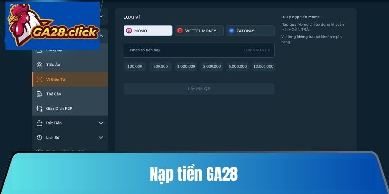 Nạp tiền GA28